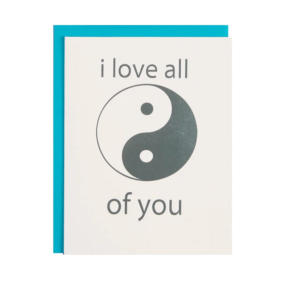 Yin Yang Love Card