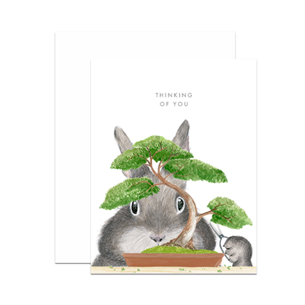 Bonsai Bunny Card