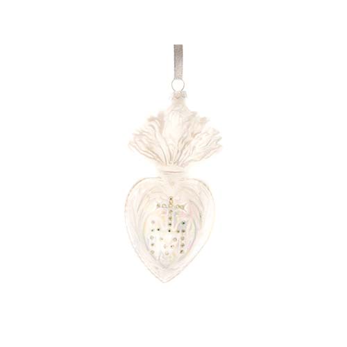Heart Memento Ivory Ornament