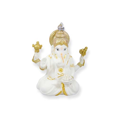 Ganesha White Ornament