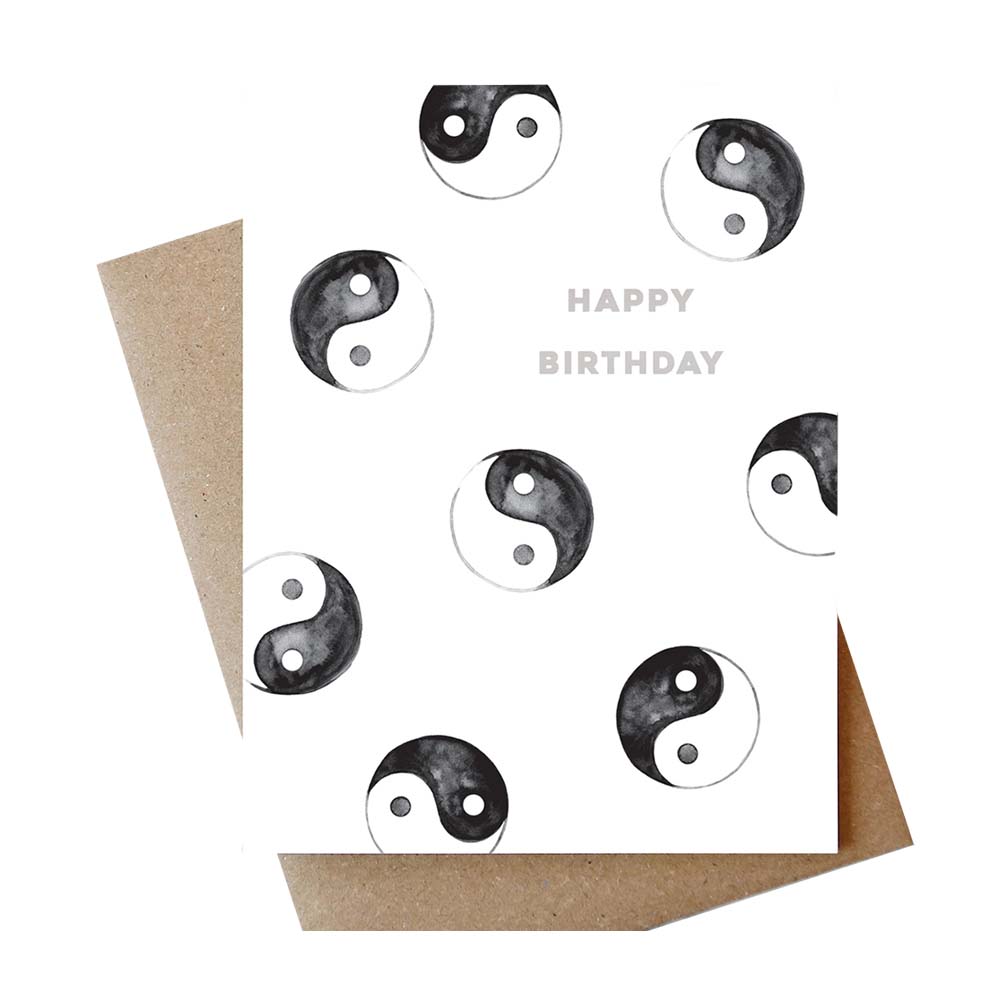 Yin Yang Birthday Card