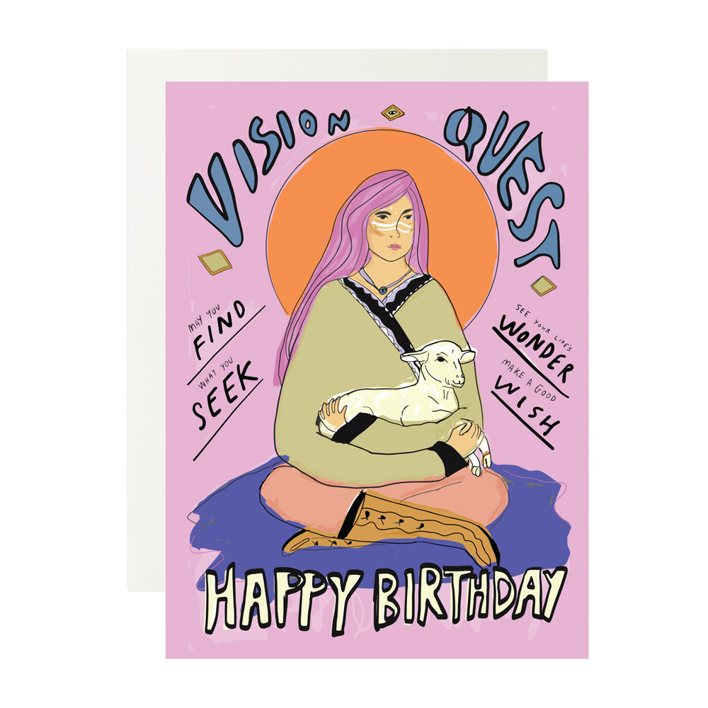 Vision Quest Wise Girl Birthday Card