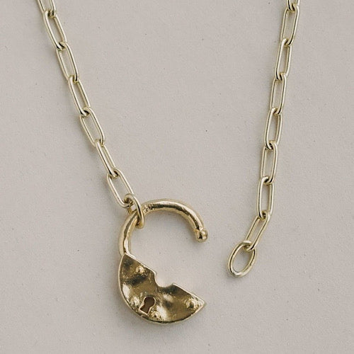 Gembok Pendant Necklace - Half